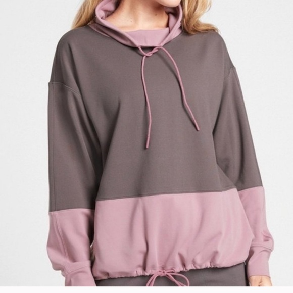 Athleta Hermosa Two-Tone Mock Neck Pullover - Picture 7 of 7